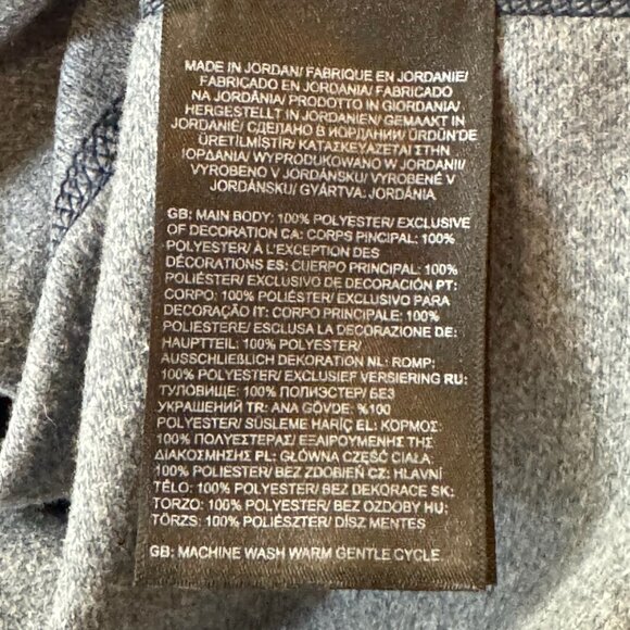 The North Face Mens Gray 1/4 Zip Performance Pullover Jacket Sz L Hiking Camping - Picture 12 of 12